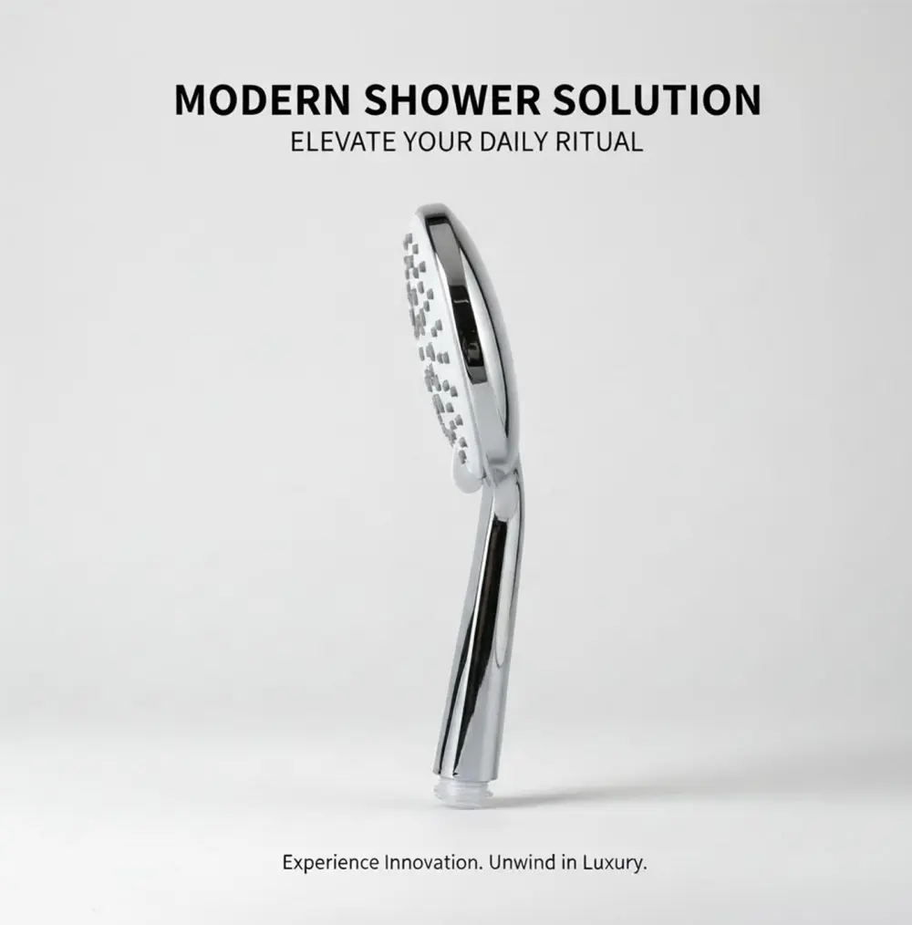 Self Cleaning Shower Head With Anti Leak Anti Clog Function